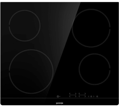 Варочная панель Gorenje/ Варочная панель Gorenje, сенсорное управление, таймер, блокировка от детей, без рамки, цвет черный Варочная панель Gorenje/ Варочная панель Gorenje, сенсорное управление, таймер, блокировка от детей, без рамки, цвет черный