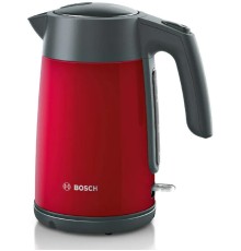 Электрический чайник Bosch/ Электрический чайник Bosch, объем 1.7 л, закрытая спираль, индикация включения, индикация уровня воды, встроенный фильтр, автоматическое отключение при закипании, защита от перегрева, мощность 2400 Вт, цвет красный