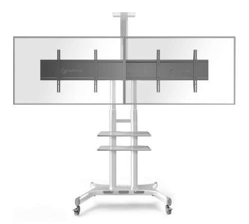 ONKRON мобильная стойка для ТВ 50"-86", макс 105.9кг, белая TS1881 ONKRON мобильная стойка для ТВ 50"-86", макс 105.9кг, белая TS1881