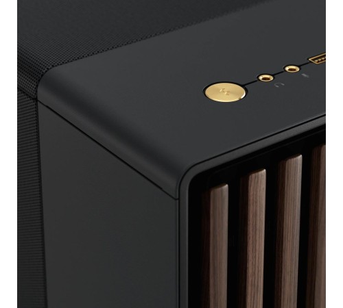 Корпус без блока питания/ Case Fractal Design North XL, Full-Tower, 3x140mm, 2xUSB-A 3.0 + 1xUSB 3.2 Type-C E-ATX, ATX, mATX, mITX Wood panel Charcoal Black