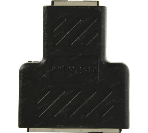 Разветвитель/ Разветвитель RJ-45 8P8C (F)<-->2 x 8P8C (F) ,FTP, ABS пластик, кат. 5eVCOM <CT252S>