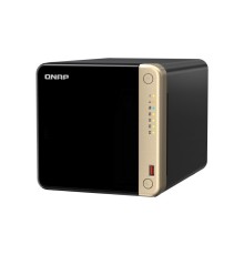 Сетевое хранилище без дисков/ SMB QNAPTS-464-8G NAS 4 HDD trays, 4-core Intel Celeron N5105/N5095 2.0-2.9 GHz, 8 GB RAM (1 x 8 GB) up to 16 GB (2 x 8GB), 2x2.5 Gigabit Ethernet , 2xUSB 3.2 Gen 2 (10Gbps), 2xUSB 2.0 port, 1xHDMI, 2xM.2 PCIe Gen 3 x1 slots