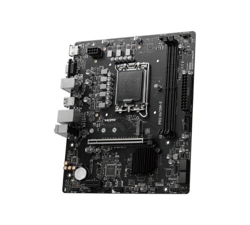Материнская плата MSI PRO H610M-E DDR5 s1700,2DDR5,1PCI-Ex16,1PCI-Ex1,1M.2,4SATA3.0,4USB3.2Gen1, mATX,RTL