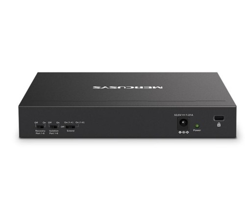 коммутатор Mercusys MS110P, 10-Port 10/100Mbps Desktop Switch with 8-Port PoE+