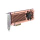 Плата расширения/ QNAP QM2-2P-344A 2 x M.2 22110 or 2280 PCIe (Gen3 x4) NVMe SSD slots, Low-profile flat and Full-height brackets included.