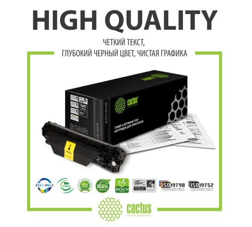 -/ Картридж лазерный Cactus CS-CE278AS CE278A черный (2100стр.) для HP LJ P1566/P1606w