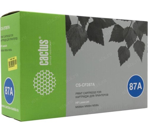 -/ Картридж лазерный Cactus CS-CF287A CF287A черный (9000стр.) для HP LJ M506dn/M506n/M506x