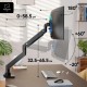 Кронштейн для мониторов ONKRON/ 17-57" ГАЗЛИФТ макс 200*200 наклон -20"/+60", поворот +90° ~-90°, угол вращения VESA 180", 2 колена, вылет от основания 0-585мм, вертик перемещение 325-655мм, вес 2-27кг, портретная/альбомная ориентация,