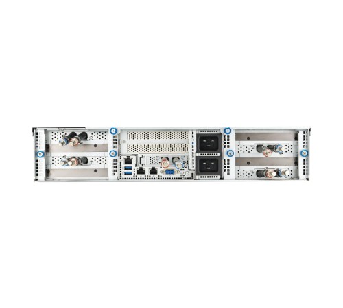 Серверная платформа/ ASUS ESC4000A-E12-SKU1, 2U GPU, 1 x SP5 LGA6096 EPYC 9004 (400W), 12DIMM DDR5, 2 x 2.5" SATA/SAS*/NVMe + 2 x 3.5" SATA/SAS*/NVMe + 2 x 3.5" SATA/SAS*,2 x GbE LAN (I350), 1+1 2600W