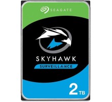 Жесткий диск Seagate Skyhawk HDD 3.5" SATA 2Tb, 5400 rpm, 256Mb buffer, CMR, ST2000VX017, 1 year