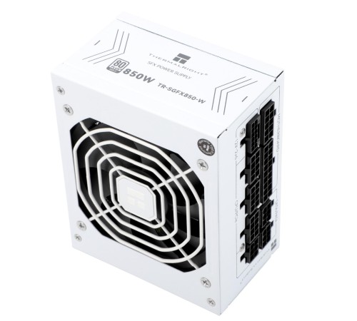 Блок питания 850W/ Power Supply Thermalright, 850W 80+ Gold (SFX, 3.1, PCIe 5.1, Full modular, 1x24(20+4)pin, 1xCPU 8(4+4)pin, 2xPCIe*2 8(6+2)pin, 1x12VHPWR PCIe 5.1 12+4pin 600mm, 3xSATA3, 3xMOLEX4pin, Active, 92x92mm, 100x125x64mm, APFC, OPP, OVP, OTP,