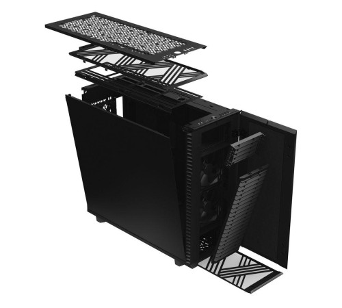 Корпус ПК без блока питания/ Case Fractal Design Define 7 XL Solid, Full-Tower, 3x140mm, 2xUSB-A 2.0 + 2xUSB-A 3.2 + 1xUSB 3.2 Type-C EE-ATX, E-ATX, SSI-CEB, SSI-EEB, ATX, mATX, mITX Black