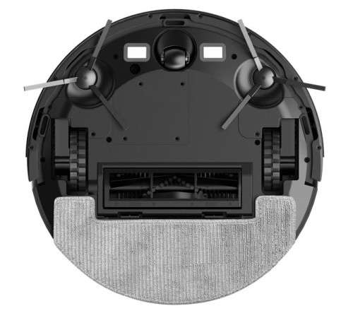 Робот-пылесос с гироскопом Robot vacuum IRBIS Bean 0421,2500 mAh,28W,3000Pa, Hyroscope, Black, charging stat, remote, roller brush & cloth for wet,2 in 1 water tank&dust collector, brushes 3,HE (потертости, следы эксплуатации)