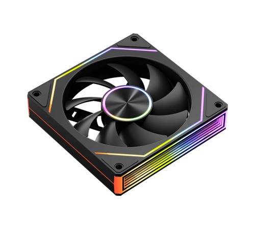 Кулер для корпуса/ Case Cooler PCCooler FG120 ARGB BK (120x120x25mm, 4-pin PWM, ARGB, 54CFM, 28.4dBA, 1800RPM, Black)