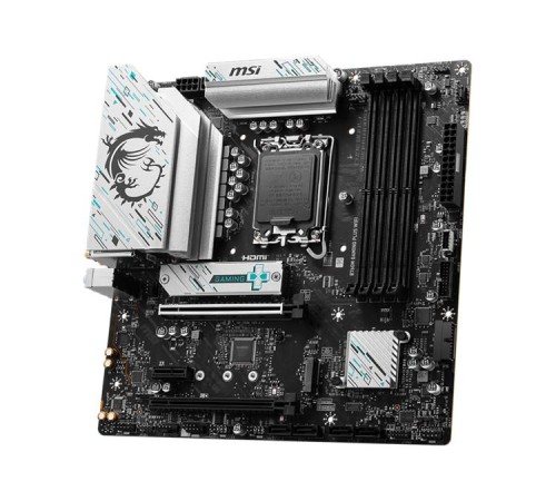 Материнская плата MSI B760M GAMING PLUS WIFI,B760,LGA1700,4DDR5,2PCI-Ex16,1PCI-Ex1,2M.2,4SATA3,2USB3.2 Gen2,7US