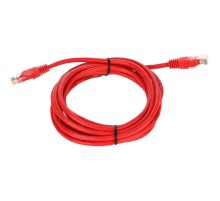 Патчкорд/ Патчкорд литой "Telecom" UTP кат.5е 3,0м красный