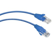 Патч-корд U/UTP, категория 5е, 2xRJ45/8p8c, неэкранированный, синий, PVC, 0.5м Cabeus PC-UTP-RJ45-Cat.5e-0.5m-BL Патч-корд U/UTP, категория 5е, 2xRJ45/8p8c, неэкранированный, синий, PVC, 0.5м