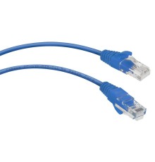 Патч-корд U/UTP, категория 5е, 2xRJ45/8p8c, неэкранированный, синий, PVC, 0.5м Cabeus PC-UTP-RJ45-Cat.5e-0.5m-BL Патч-корд U/UTP, категория 5е, 2xRJ45/8p8c, неэкранированный, синий, PVC, 0.5м
