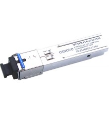 Трансивер/ OSNOVO Оптический SFP Модуль GE, одно волокно SM, до 1,25 Гбит/c, SC, до 20км, Tx:1310/Rx:1550, DDM