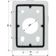 Настенная коробка для кронштейнов PFB303W, PFB300S