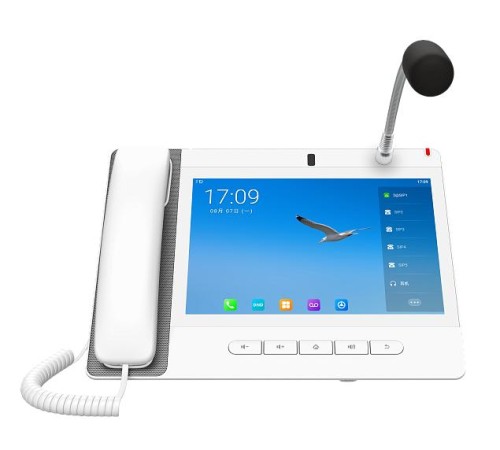 SIP-Телефон Fanvil Paging Console PhoneAndroid 9.0 Built-in Adjustable 8MP Camera with a Privacy Cover10-party Audio Conference,3-party Video ConferencPTM handsetDual Gigabit ports, PoE IntegratedHD Voice