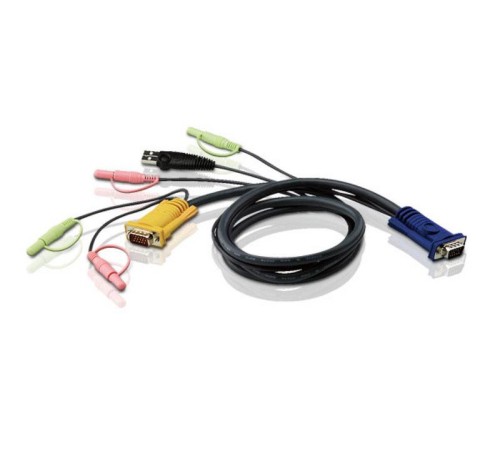 Кабель ATEN CABLE HD15M/USBM/SP/SP-SPHD15M, 1.8m
