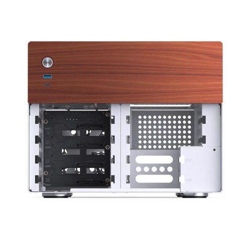 Корпус без блока питания/ Case JONSBO N4, Mini-Tower, 1x120mm, 1xUSB-A 3.0 + 1xUSB-C 3.2, SFX PSU Support, mATX, mITX White
