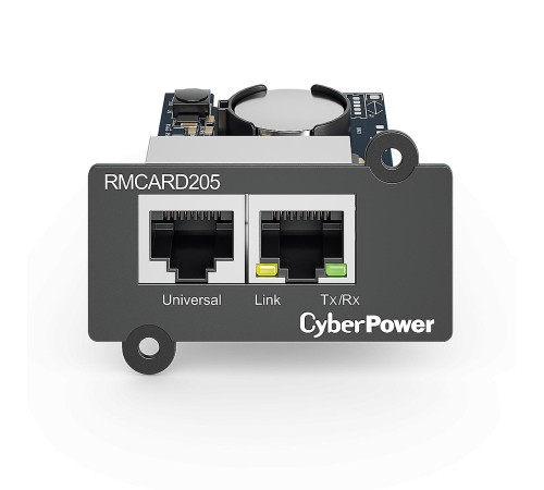 Карта удаленного управления для ИБП/ Remote management SNMP card RMCARD205 for OL, OLS, PR, OR series UPSs, PowerPanel® Business Edition software, сompatible with ENVIROSENSOR, 0.15x0.15x0.07m., 0.2kg. Карта удаленного управления для ИБП/ Remote management SNMP card RMCARD205 for OL, OLS, PR, OR series UPSs, PowerPanel® Business Edition software, сompatible with ENVIROSENSOR, 0.15x0.15x0.07m., 0.2kg.