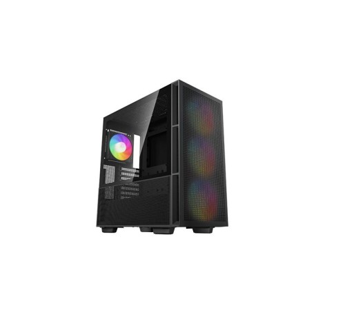корпус Deepcool CH560 без БП, боковое окно (закаленное стекло), 3x140мм ARGB вентилятор спереди и 1x120мм ARGB вентилятор сзади, черный, ATX (R-CH560-BKAPE4-G-1)