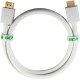 Greenconnect Кабель 1.0m HDMI версия 2.0 HDR 4:2:2, Ultra HD, 4K 60 fps 60Hz/5K*30Hz, 3D, AUDIO, 18.0 Гбит/с, 28/28 AWG, OD7.3mm, тройной экран, белый, GCR-HM761-1.0m