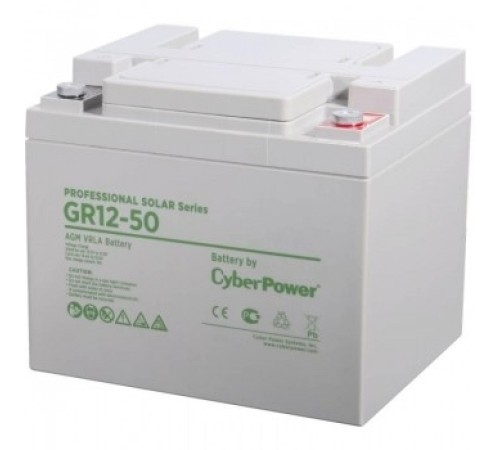 Аккумуляторная батарея PS solar (gel) CyberPower GR 12-50 / 12 В 50 Ач Аккумуляторная батарея PS solar (gel) CyberPower GR 12-50 / 12 В 50 Ач
