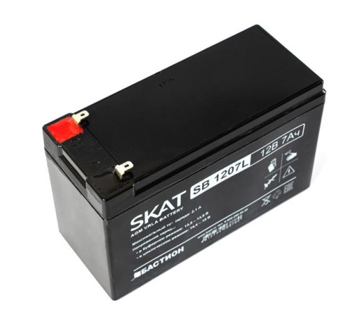 (2534) Бастион SKAT SB 1207L АКБ СК 12В/7 Ач/F1/Срок службы 4 года/1 г.г (2534) Бастион SKAT SB 1207L АКБ СК 12В/7 Ач/F1/Срок службы 4 года/1 г.г