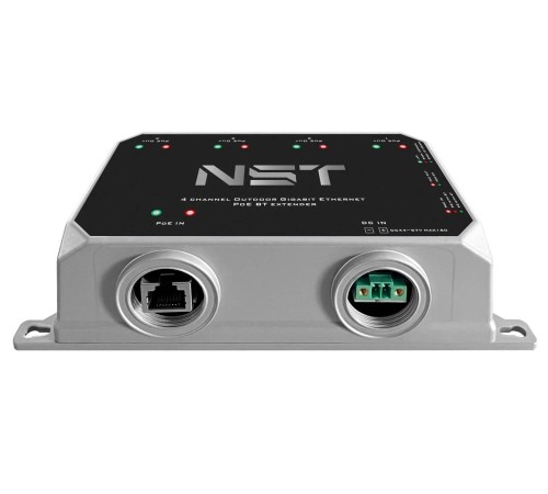 Уличный Ultra PoE удлинитель - коммутатор Gigabit Ethernet до 250м на 5 портов/ Уличный Ultra PoE удлинитель - коммутатор Gigabit Ethernet до 250м на 5 портов. Порты Ethernet: Вход - 1x10/100/1000Base-T RJ45; Выход - 4x10/100/1000Base-T RJ45. Порты PoE: В