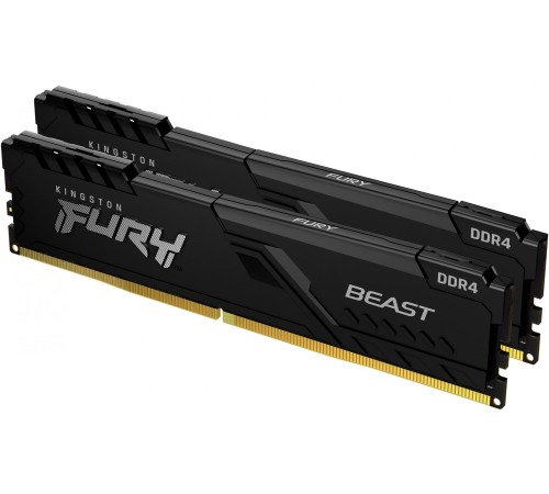 Память оперативная/ Kingston 64GB 3200MT/s DDR4 CL16 DIMM (Kit of 2) FURY Beast Black Память оперативная/ Kingston 64GB 3200MT/s DDR4 CL16 DIMM (Kit of 2) FURY Beast Black