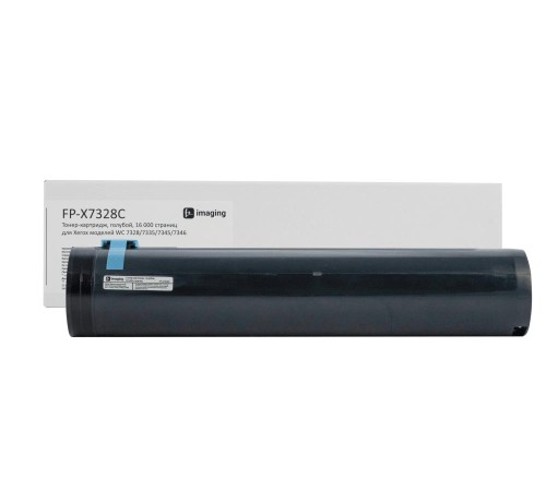 Тонер-картридж F+ imaging, голубой, 16 000 страниц, для Xerox моделей WC 7328/7335/7345/7346 (аналог 006R01176), FP-X7328C