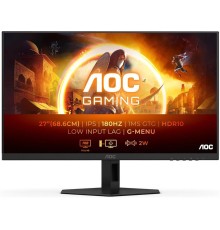 Монитор 27" AOC 27G4XE 1920x1080, WLED, 16:9, Fast IPS, 300cd, 1000:1, 80M:1, 1ms, 178/178, HDMI*2, DP, 180Hz, Speakers, Tilt, Внут, VESA, Black/Grey, 3y