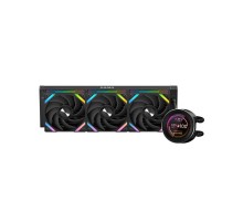 Водяное охлаждение для процессора/ Water Cooling System SAMA Q60 Black (360mm, LED temp., Black, ARGB/ Fans: 3x120mm, 86CFM, 30dBA, 2600RPM/ Pump height 64mm, 30dBA, 2800RPM, Rad thickness 27mm/ S: 1851, 1700, 1200, 20XX, 115X, AM5, AM4)
