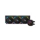 Водяное охлаждение для процессора/ Water Cooling System SAMA Q60 Black (360mm, LED temp., Black, ARGB/ Fans: 3x120mm, 86CFM, 30dBA, 2600RPM/ Pump height 64mm, 30dBA, 2800RPM, Rad thickness 27mm/ S: 1851, 1700, 1200, 20XX, 115X, AM5, AM4)