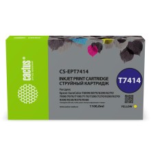 -/ Картридж струйный Cactus CS-EPT7414 T7414 желтый для Epson SureColor SC-F6000/6200/7000
