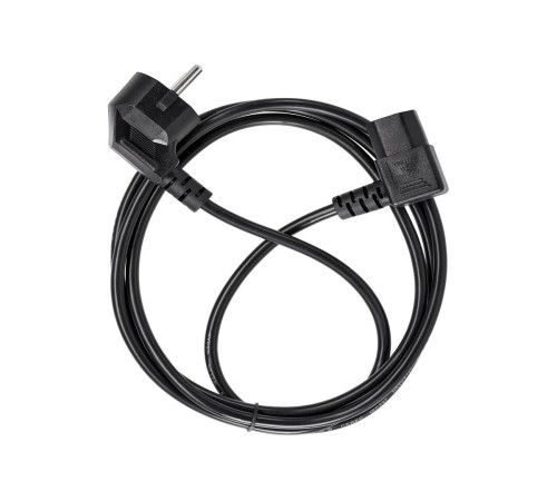 Кабель/ Кабель комп - розетка 220V EU (угол-угол)<VDE> 3GX0,75mm2, 1,8m, медь, Telecom <TE021DA-CU0.75-1.8M>