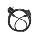 Кабель/ Кабель комп - розетка 220V EU (угол-угол)<VDE> 3GX0,75mm2, 1,8m, медь, Telecom <TE021DA-CU0.75-1.8M>