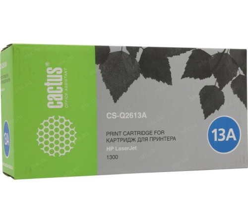 -/ Картридж лазерный Cactus CS-Q2613A Q2613A черный (2500стр.) для HP LJ 1300