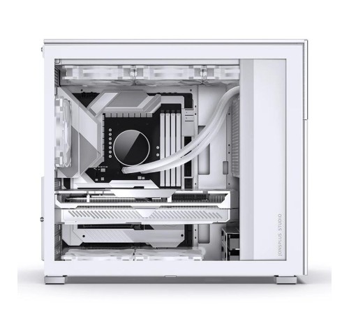 Корпус без блока питания/ Case JONSBO D41 MESH SCREEN, Midi-Tower, TG, no fan, 1xUSB-A 3.2 + 1xUSB-C 3.2, ATX, mATX White
