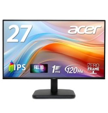Монитор 27'' ACER EK271Gbmix IPS, 1920x1080, 1ms, 250cd, 120Hz, 1xVGA + 1xHDMI(1.4) + SPK + Audio In/Out, Speakers 2Wx2, sync: FreeSync, Vesa:100x100