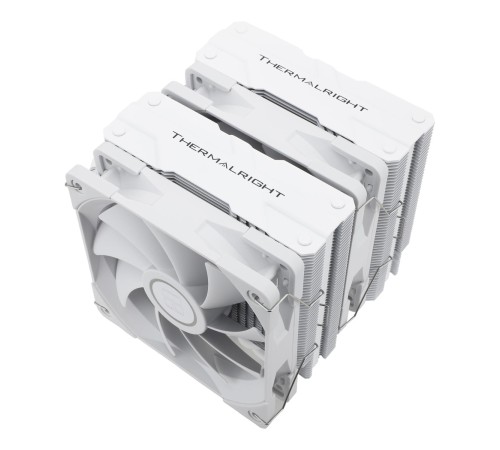 Кулер для процессора/ CPU Cooler Thermalright Peerless Assassin 120 White (4-pin PWM, 157mm, Ni/CU, 6x6mm, 2x120mm, 66.17CFM, 25.6dBA, 1550RPM, S: 1700, 1200, 20XX, 115X, AM5, AM4)
