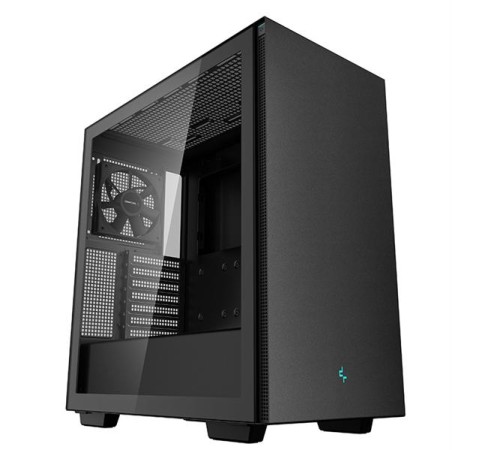 корпус Deepcool CH510 без БП, боковое окно (закаленное стекло), 1x120мм вентилятор сзади, черный, ATX