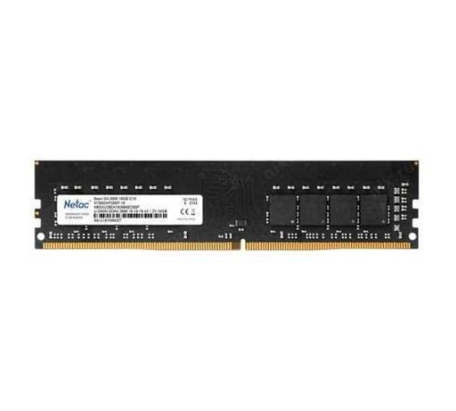 Модуль памяти Netac Basic DDR4-2666 16G C19 UDIMM 288-Pin DDR4 / PC PC4-21300 1.2V JEDEC Модуль памяти Netac Basic DDR4-2666 16G C19 UDIMM 288-Pin DDR4 / PC PC4-21300 1.2V JEDEC