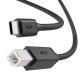 GCR Кабель 1.0m TypeC / USB 2.0 BM, черный, GCR-55251