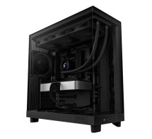 Корпус без блока питания/ Case NZXT H6 Flow, Midi-Tower, TG, 3x120mm, 2xUSB-A 3.2 + 1xUSB-C 3.2, ATX, mATX, mITX Black