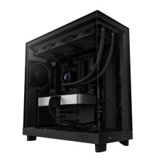 Корпус без блока питания/ Case NZXT H6 Flow, Midi-Tower, TG, 3x120mm, 2xUSB-A 3.2 + 1xUSB-C 3.2, ATX, mATX, mITX Black